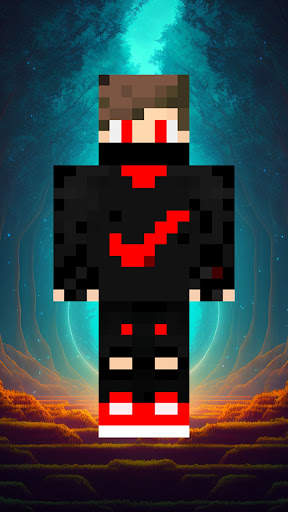 Black Skin for Minecraft screenshot 1