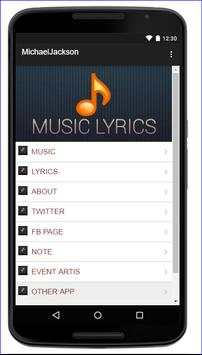 Michael Jackson Music Lyrics screenshot 1