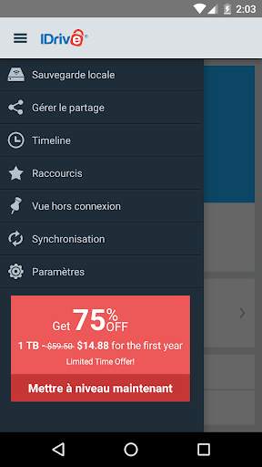 IDrive Online Backup screenshot 2