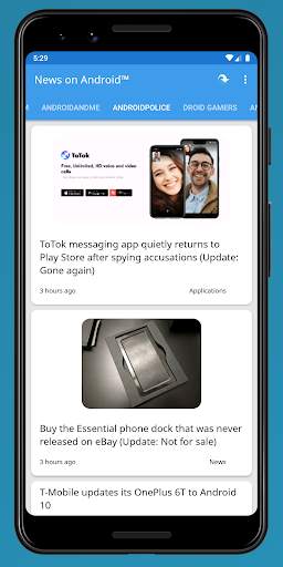 News on Android™ 5 تصوير الشاشة