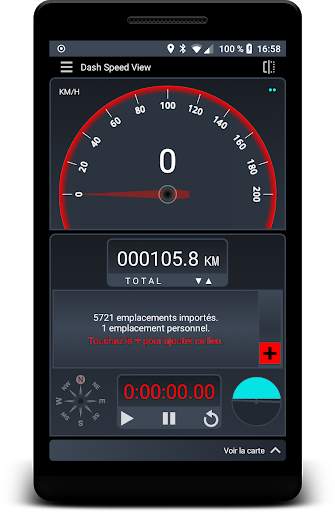 Compteur de vitesse GPS (Dash Speed View) скриншот 1