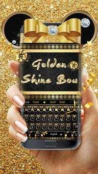 Golden Shine Bow minny Keyboard screenshot 1