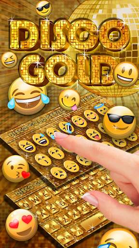 Disco Gold Keyboard स्क्रीनशॉट 3
