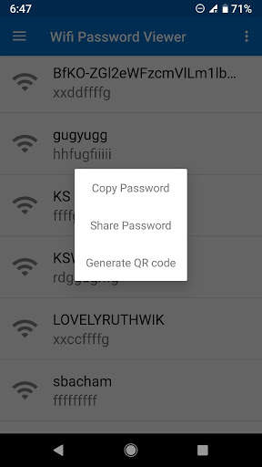 WiFi Password Viewer (root) screenshot 2