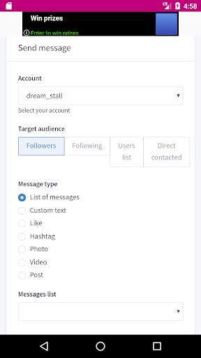 Multiple Accounts Messenger & Poster For Instagram screenshot 6