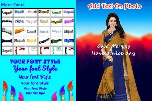 Woman Fashion Saree Photo Suit screenshot 4
