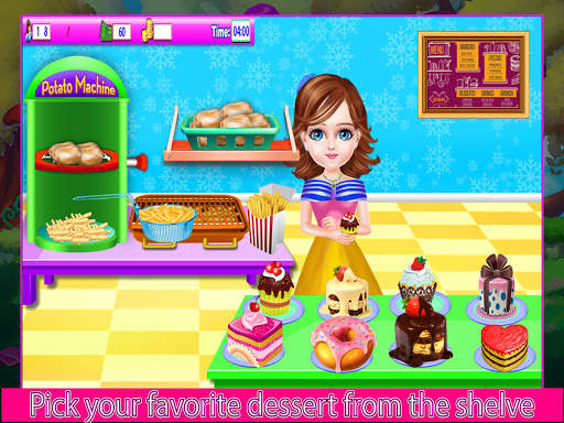 School Cafe Cash Register Girl screenshot 4