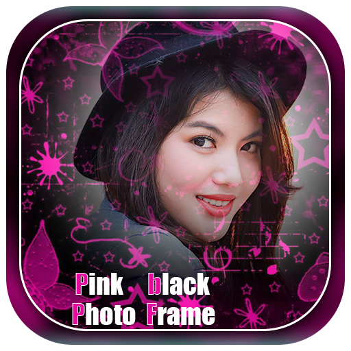 Pink Black Photo Frames icon