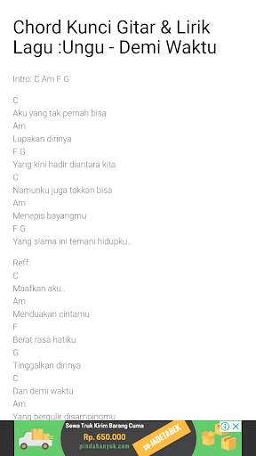 Chord Gitar Ungu (Lirik Lagu & Kunci Gitar) screenshot 3