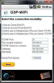 G3P WiFi screenshot 1