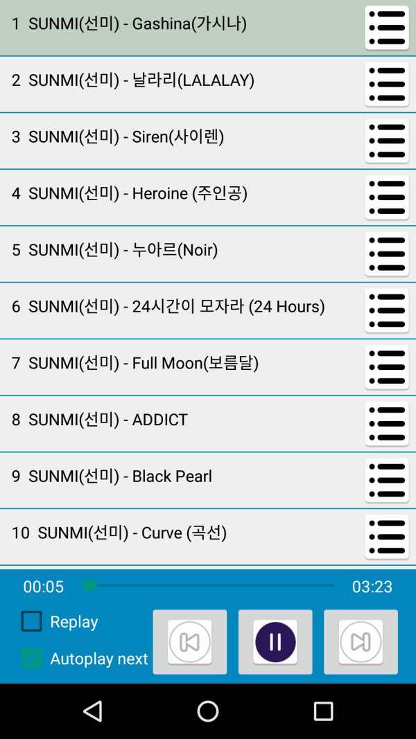 Sunmi Songs - 선미 날라리(LALALAY) Kpop screenshot 1