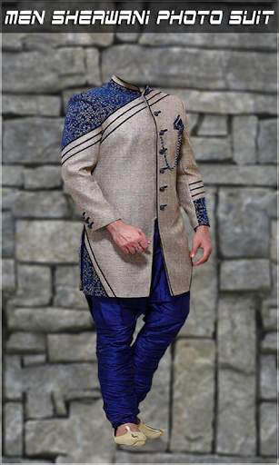 Men Sherwani Photo Suit 1 تصوير الشاشة