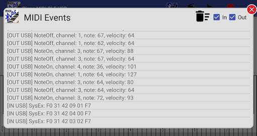 Piano MIDI Bluetooth USB screenshot 8