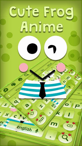 Cute Frog Anime Keyboard screenshot 1