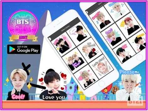 BTS Chat Sticker Editor screenshot 1