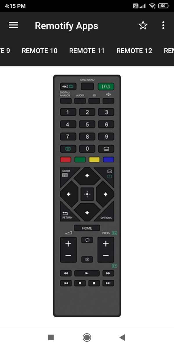 Remote Control For SONY TV screenshot 5