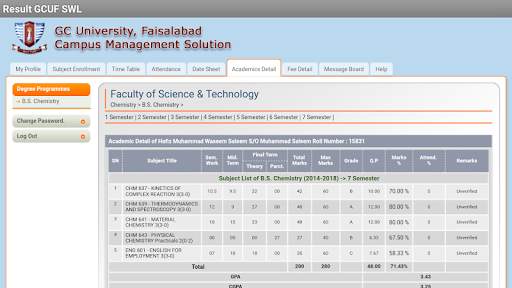 GCUF Portal App (Layyah Campus) скриншот 6
