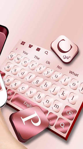 Rose Gold Keyboard For Phone screenshot 2