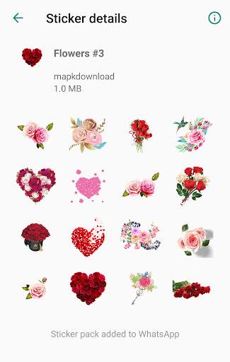 Stickers for Whatsapp WAStickerApps Flowers screenshot 3