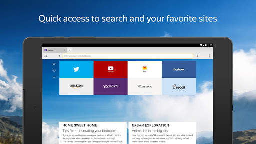 Yandex Browser (alpha) screenshot 1
