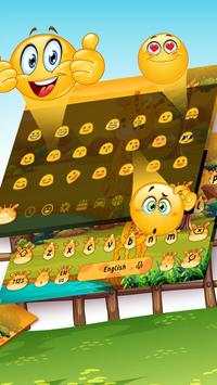 Cute Giraffe Keyboard Theme screenshot 3
