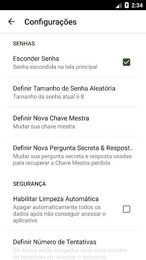 Ocultador de Senha e Gerente screenshot 3