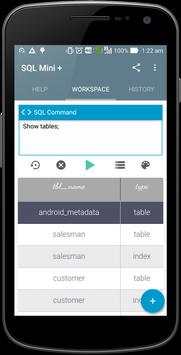 SQL Mini - SQLite Editor screenshot 1