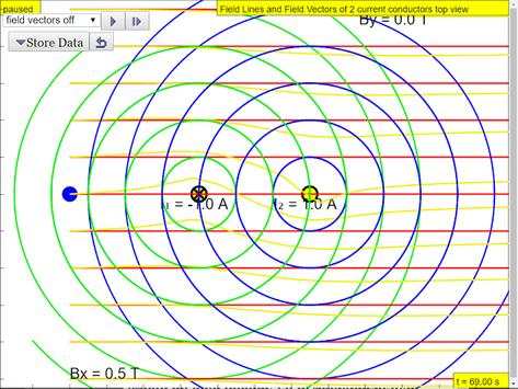 Magnetic Field of Wire(s) Sims screenshot 6