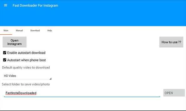 Fast Downloader For Instagram screenshot 1