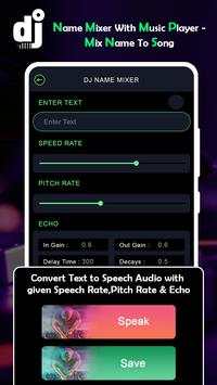 DJ Name Mixer With Music Player - Mix Name To Song screenshot 3