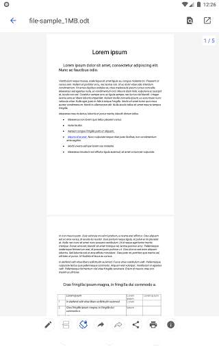 Open Office Viewer - ODF, PDF screenshot 11