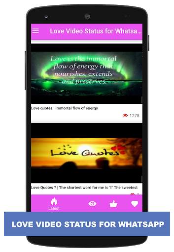 Love Videos for Whatsapp screenshot 1