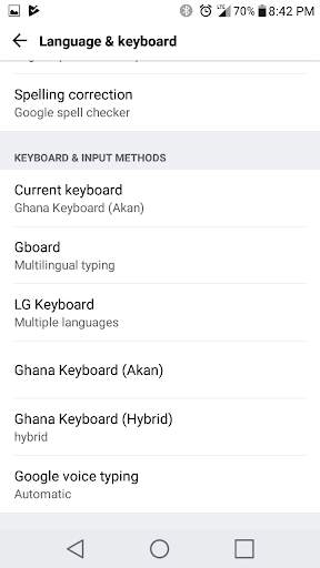 Ghana Akan Keyboard स्क्रीनशॉट 4
