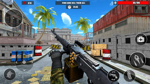 Gunner Strike shooting Simulator: Gun Games 2021 screenshot 1