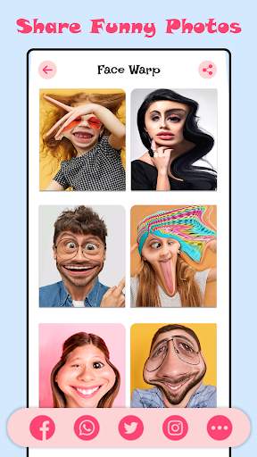 Funny Face Warp: Face Changer screenshot 4