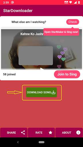 StarDownloader: A simple StarMaker song downloader screenshot 5