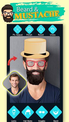 Men Beard Hairstyle Photo Editor screenshot 4