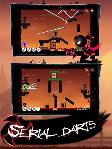 Shadow Stickman Ninja-legends war shooting battle screenshot 4