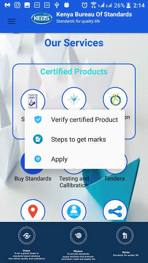 KEBS Official App 1 تصوير الشاشة