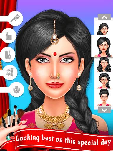 Indian Wedding Girl Dressup - Girls Fashion Games screenshot 1