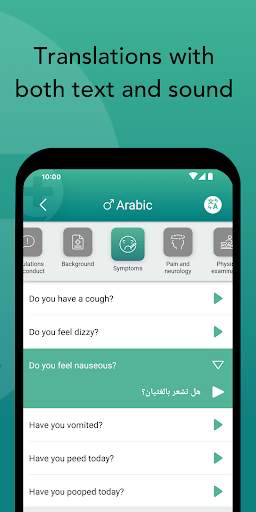 Care to Translate: Digital medical translator screenshot 4