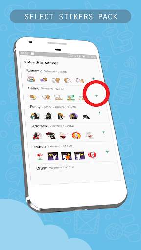 Valentine Love stickers for WhatsApp Messenger screenshot 2