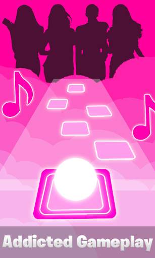 Blackpink Tiles Hop - Ice Cream Bounce Game screenshot 2
