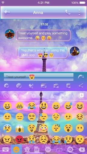 Rainbow Eiffel Tower - Emoji Keyboard screenshot 2