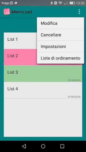 Memo pad screenshot 4
