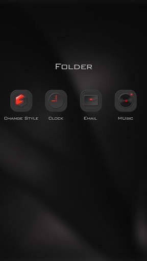 Red Light 3D Launcher Theme screenshot 2