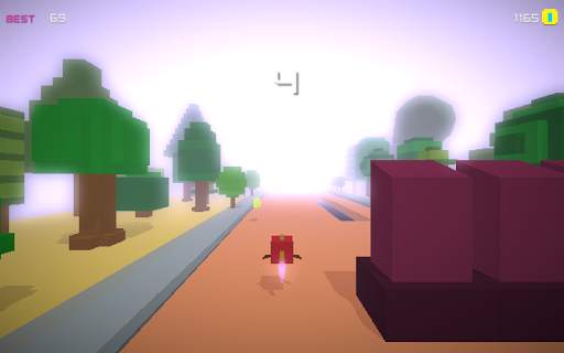 Endless Running Man - Blocky Road Pixel City screenshot 1