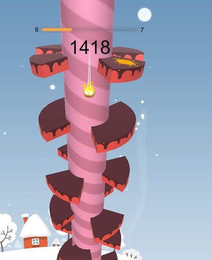 Fruit Helix Crush Game : Ball Helix Jump Game screenshot 1