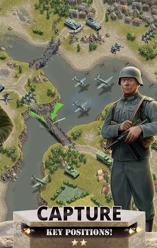 1944 Burning Bridges - a WW2 Strategy War Game screenshot 2