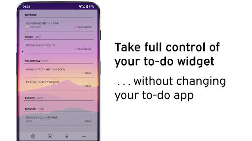 Clear: Widget for Todoist and Microsoft To Do screenshot 1